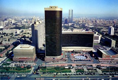 中國(guó)國(guó)際貿(mào)易中心 壯觀 獨(dú)立 摩天樓,鳥瞰北京圖片-首都風(fēng)光圖,首都風(fēng)光,鳥瞰北京,